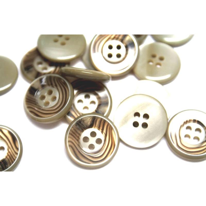 送料無料 990BOTTONE2 COLOR．42  20mm 実寸21mm スーツジャケット前ボタン 老舗テーラー御用達スーツボタン専門店の高級ボタン |  | 01