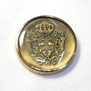 メタルボタンDM-0756・ゴールド・20mm 紳士服スーツジャケットの20mmや21mmスーツの前ボタンの取替 | 