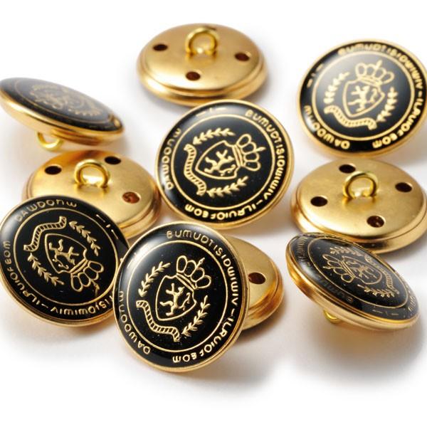 メタルボタンY-53・ゴールド・21mm 紳士服スーツジャケットの20mmや21mmスーツの前ボタンの取替 |  | 01