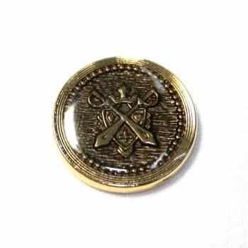 メタルボタンMM-3・ゴールド・21mm 紳士服スーツジャケットの20mmや21mm スーツの前ボタンの取替えに | 