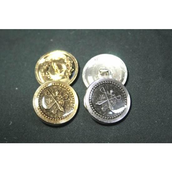 メタルボタンMM-3・シルバー・21mm 紳士服スーツジャケットの20mmや21mm スーツの前ボタンの取替えに |  | 01