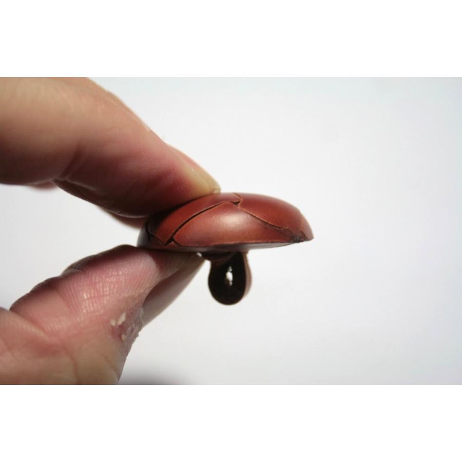 本革ボタン LZ100　30mm  color.01ライトブラウン  コート対応ボタン 実寸は29mm 革ボタン,レザーボタン,皮ボタン |  | 04