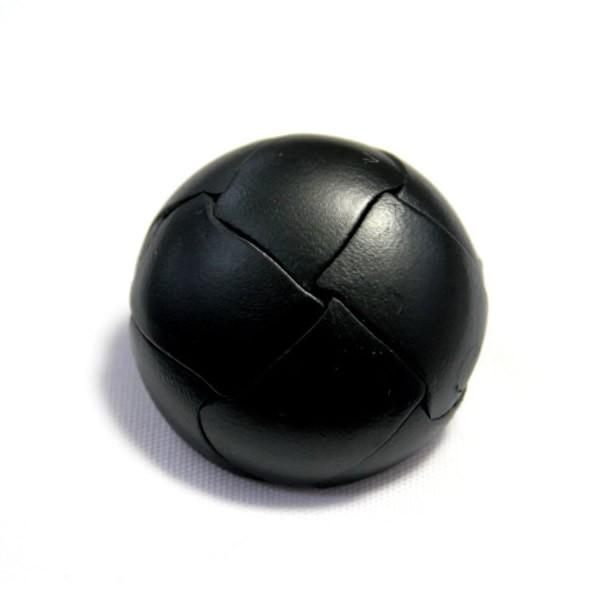 本革ボタン LZ100　30mm  color.05ブラック  コート対応ボタン 実寸は29mm 革ボタン,レザーボタン,皮ボタン |  | 01