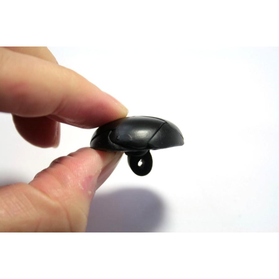 本革ボタン LZ100　30mm  color.05ブラック  コート対応ボタン 実寸は29mm 革ボタン,レザーボタン,皮ボタン |  | 04