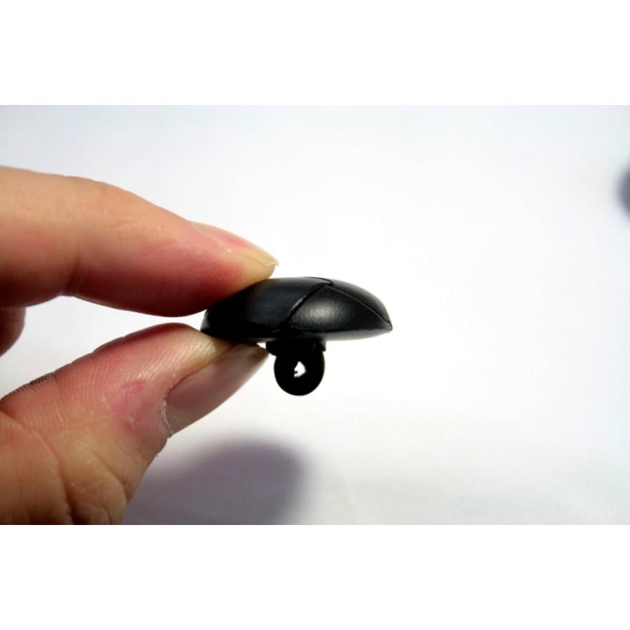 本革ボタン LZ100 25mm  color.05ブラック  コート対応ボタン 革ボタン,レザーボタン,皮ボタン老舗テーラー御用達スーツボタン専門店 |  | 04