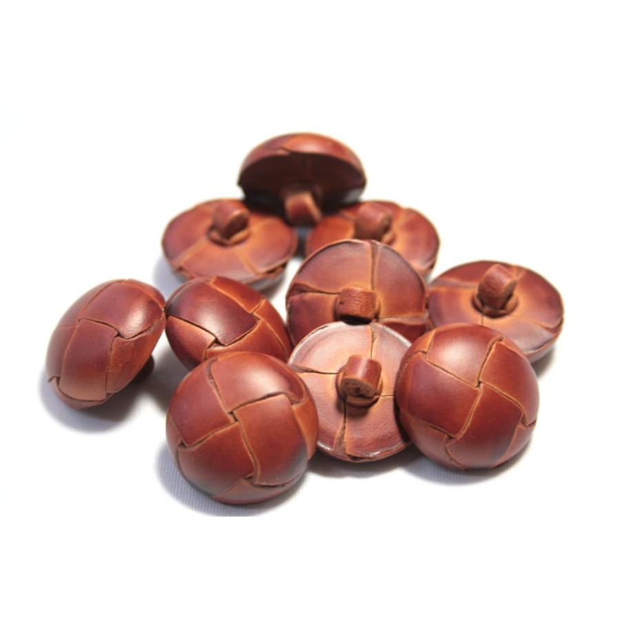 本革ボタン LZ100 23mm  color.01ライトブラウン  コート対応ボタン 革ボタン,レザーボタン,皮ボタン老舗テーラー御用達スーツボタン専門店 |  | 03