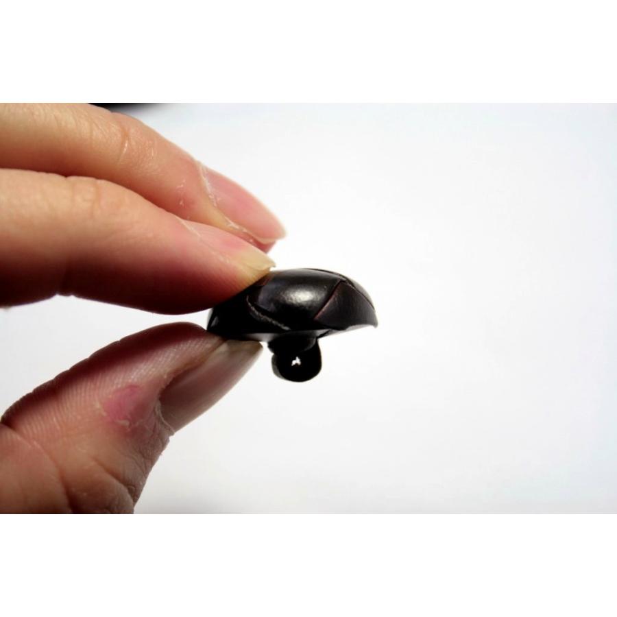 本革ボタン LZ100 23mm  color.04ダークブラウン  コート対応ボタン 革ボタン,レザーボタン,皮ボタン老舗テーラー御用達スーツボタン専門店 |  | 04