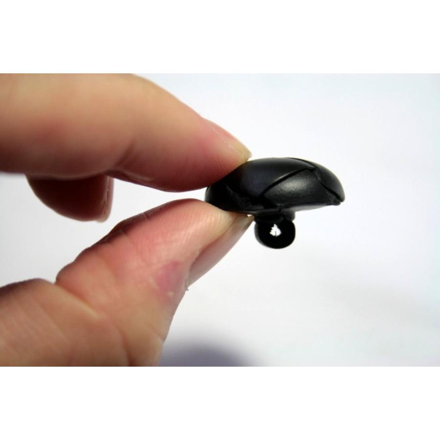 本革ボタン LZ100 23mm  color.05ブラック  コート対応ボタン 革ボタン,レザーボタン,皮ボタン老舗テーラー御用達スーツボタン専門店 |  | 03