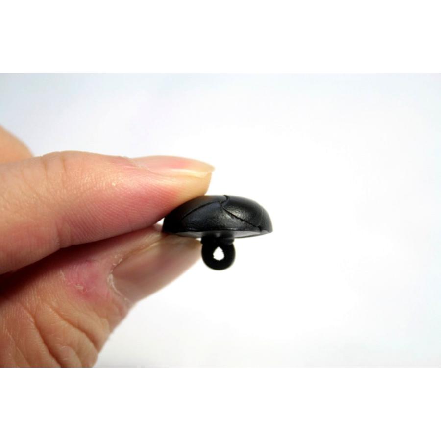 本革ボタン LZ100 19mm color.05ブラック  コート対応ボタン 革ボタン,レザーボタン,皮ボタン老舗テーラー御用達スーツボタン専門店 |  | 04