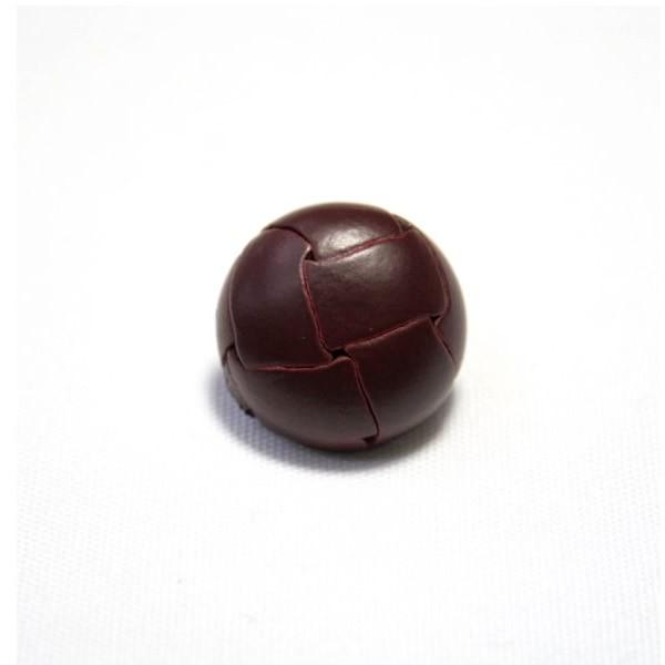 本革ボタン LZ100 15mm color.03ブラウン  コート対応ボタン,スーツ袖ボタン,革ボタン,レザーボタン,皮ボタン | 