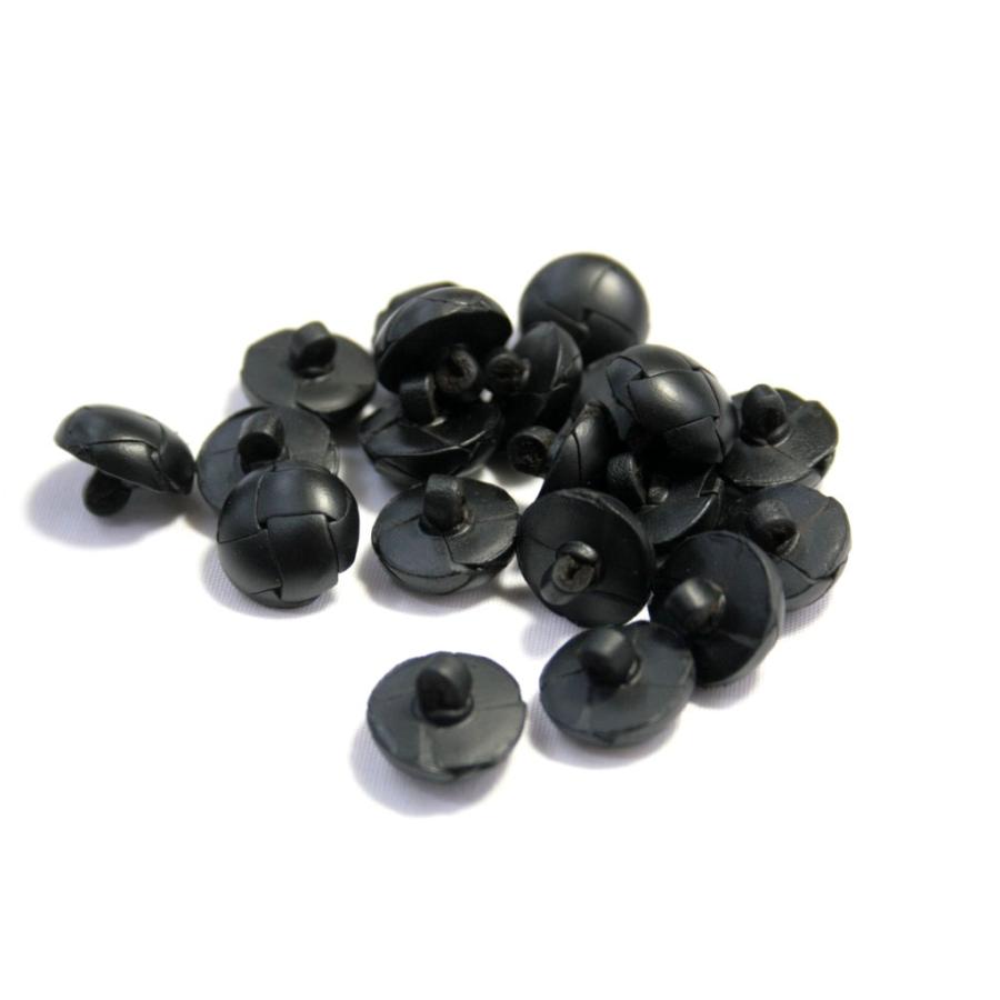 本革ボタン LZ100 15mm color.05ブラック  コート対応ボタン,スーツ袖ボタン,革ボタン,レザーボタン,皮ボタン |  | 03