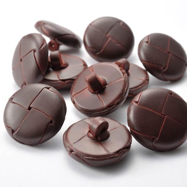 本革ボタン LZ200　30mm  color.03ブラウン  コート対応ボタン 実寸は29mm 革ボタン,レザーボタン,皮ボタン |  | 01