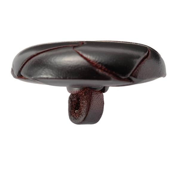 本革ボタン LZ200　30mm  color.04ダークブラウン  コート対応ボタン 実寸は29mm 革ボタン,レザーボタン,皮ボタン |  | 02