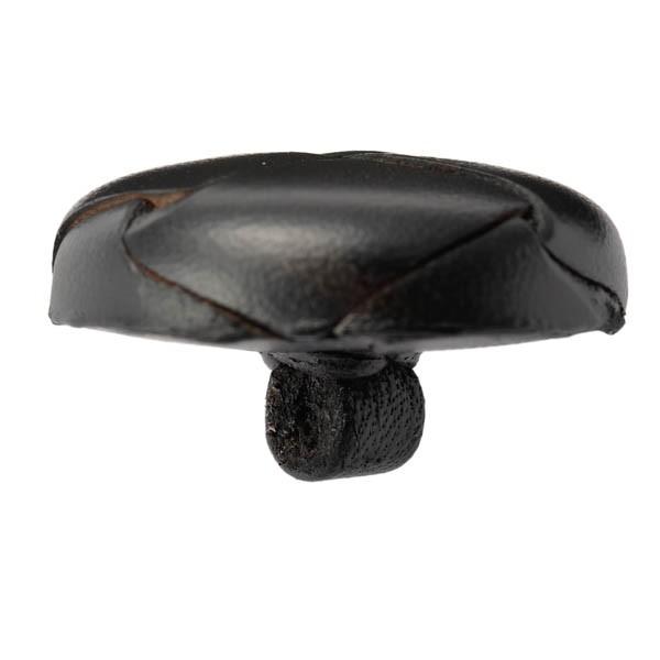 本革ボタン LZ200　30mm  color.05ブラック  コート対応ボタン 実寸は29mm 革ボタン,レザーボタン,皮ボタン |  | 02