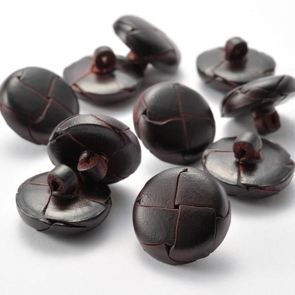 本革ボタン LZ200 25mm  color.04ダークブラウン  コート対応ボタン 革ボタン,レザーボタン,皮ボタン老舗テーラー御用達スーツボタン専門店 |  | 01