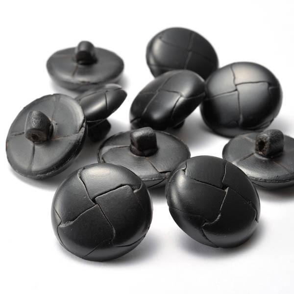 本革ボタン LZ200 25mm  color.05ブラック  コート対応ボタン 革ボタン,レザーボタン,皮ボタン老舗テーラー御用達スーツボタン専門店 |  | 01