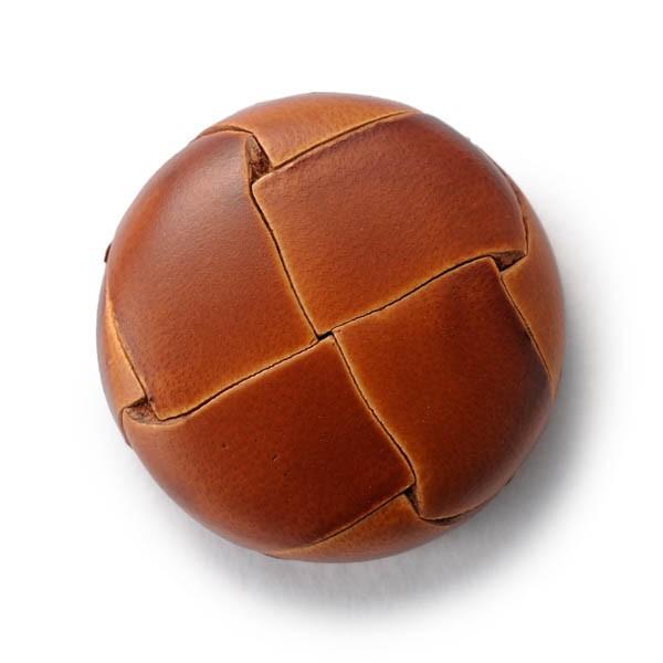 本革ボタン LZ200 23mm  color.01ライトブラウン  コート対応ボタン 革ボタン,レザーボタン,皮ボタン老舗テーラー御用達スーツボタン専門店 | 