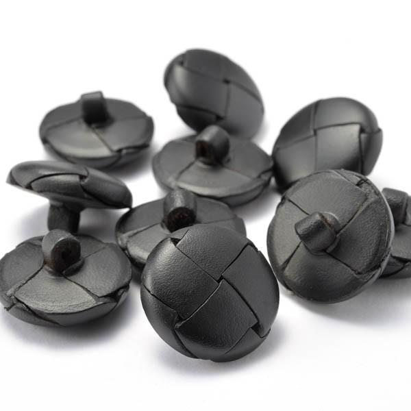 本革ボタン LZ200 23mm  color.05ブラック  コート対応ボタン 革ボタン,レザーボタン,皮ボタン老舗テーラー御用達スーツボタン専門店 |  | 01