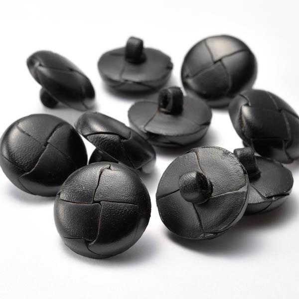 本革ボタン LZ200 21mm  color.05ブラック  コート対応ボタン 革ボタン,レザーボタン,皮ボタン老舗テーラー御用達スーツボタン専門店 |  | 01