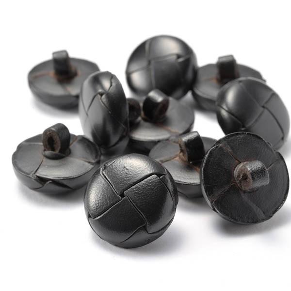 本革ボタン LZ200 19mm color.05ブラック  コート対応ボタン 革ボタン,レザーボタン,皮ボタン老舗テーラー御用達スーツボタン専門店 |  | 01