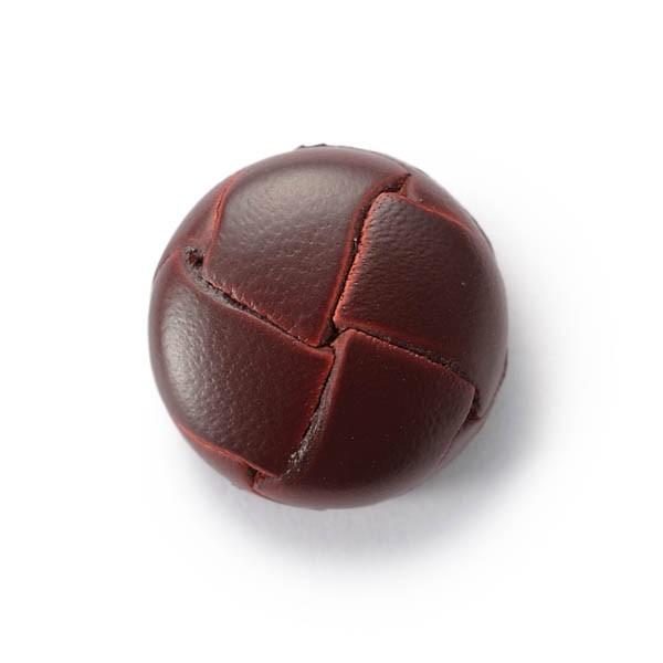 本革ボタン LZ200 15mm color.03ブラウン  コート対応ボタン,スーツ袖ボタン,革ボタン,レザーボタン,皮ボタン | 