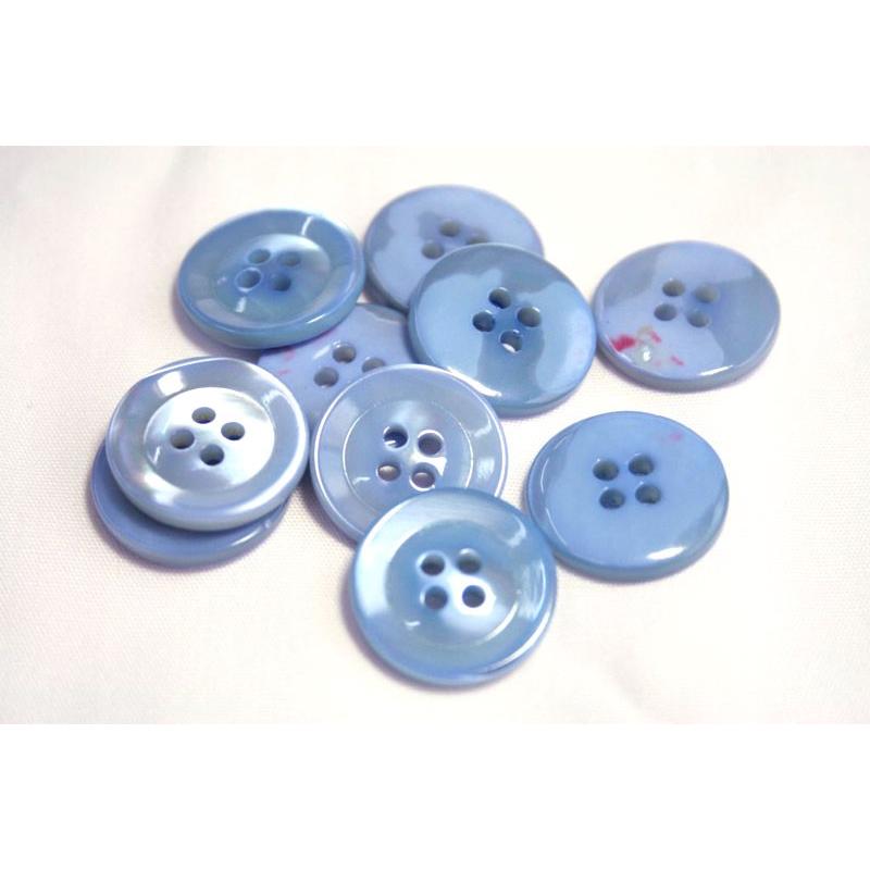 CS-19高瀬貝 水色・スカイブルー染色 No.5  20mm　天然の高瀬貝使用スーツジャケットの袖ボタンや麻のスーツや婦人服 シェルボタン |  | 01