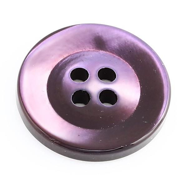 送料無料 HK19T高瀬貝 パープル染色 No.9  20mm　天然高瀬貝スーツジャケット前ボタンに シェルボタン | 