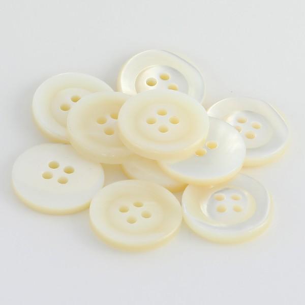 送料無料 HK19T高瀬貝 ナチュラル  15mm　天然の高瀬貝スーツジャケットの袖ボタン シェルボタン |  | 01