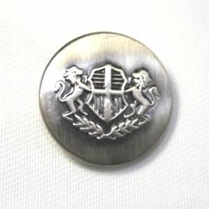 処分品 メタルボタンI-09シルバー15mm 紳士服スーツジャケットの袖口・袖ボタンに | 