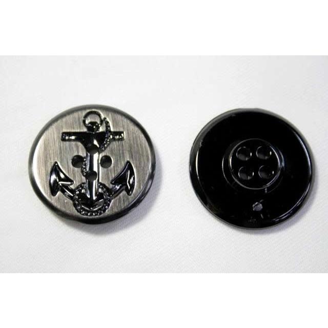 イカリボタン18mm メタルブラック N-47SBN 老舗テーラー御用達スーツボタン専門店の高級ボタン |  | 01
