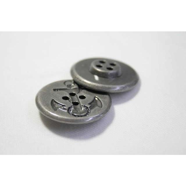 イカリボタン24mm メタルシルバー N-47YS  ピーコートなどのコート・ジャケットに |  | 02