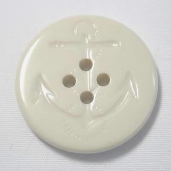 イカリボタン30mm ベージュ色 ピーコートなどのコート・ジャケットに color.212  実寸約31mm | 