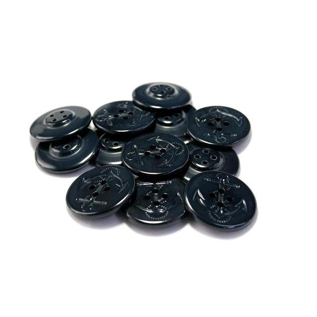 イカリボタン30mm 濃紺 ピーコートなどのコート・ジャケットに color.58  実寸約31mm |  | 01