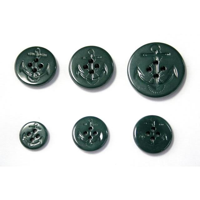イカリボタン21mm濃グリーン 濃いミドリ色 ピーコートなどのコート・ジャケットに color.68 |  | 02