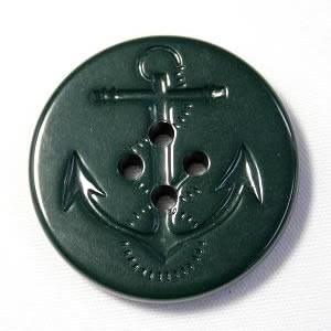 イカリボタン19mm 濃グリーン 濃いミドリ色 ピーコートなどのコート・ジャケットに color.68 | 