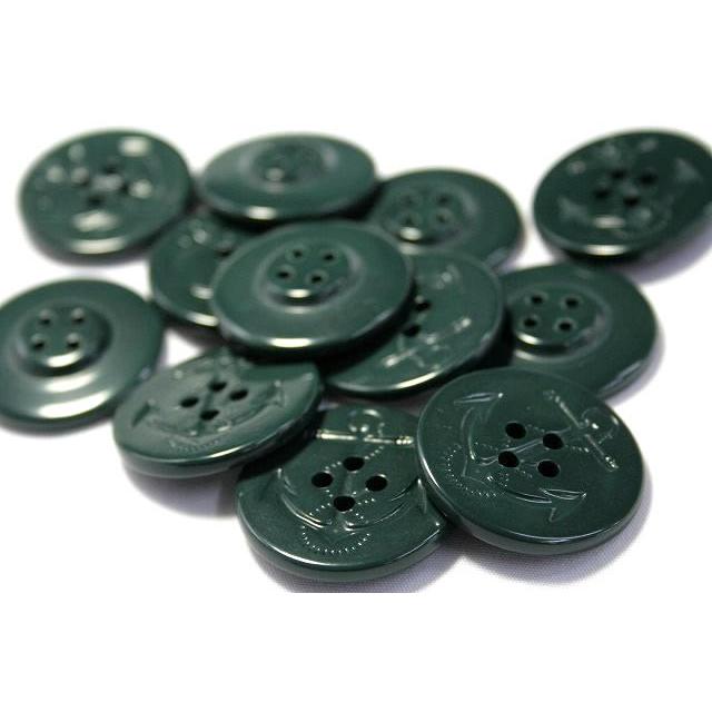 イカリボタン19mm 濃グリーン 濃いミドリ色 ピーコートなどのコート・ジャケットに color.68 |  | 01