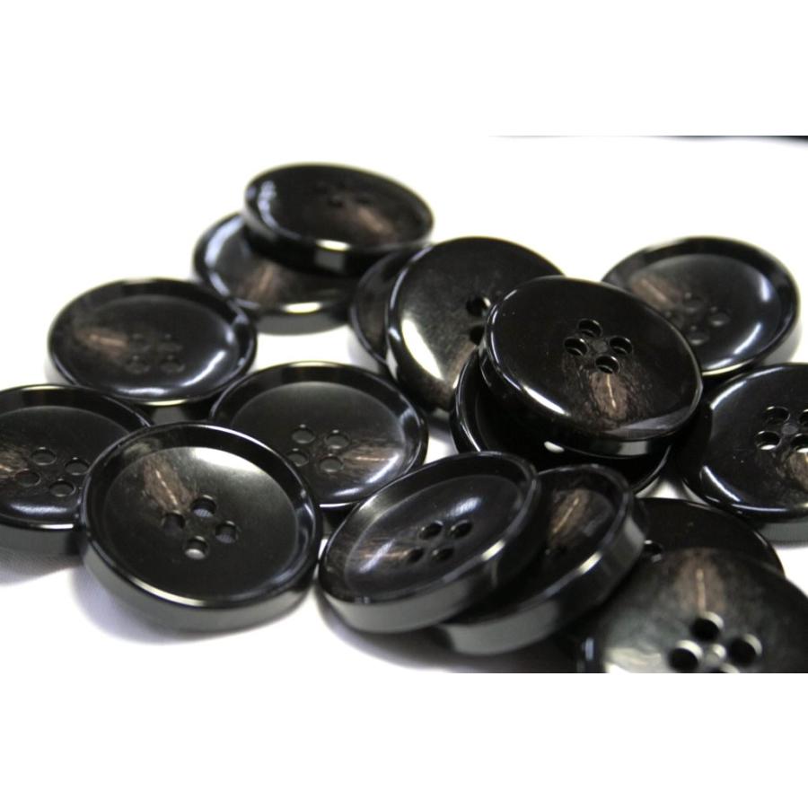 ＰＶ６　25mm  color.49 ブラック  コート対応ボタン老舗テーラー御用達スーツボタン専門店の高級ボタン |  | 01