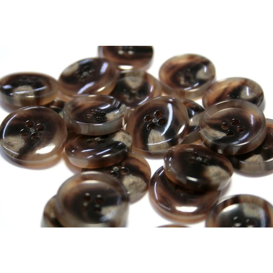 ＰＶ６　18mm  color.43ブラウン  コート対応ボタン老舗テーラー御用達スーツボタン専門店の高級ボタン |  | 01