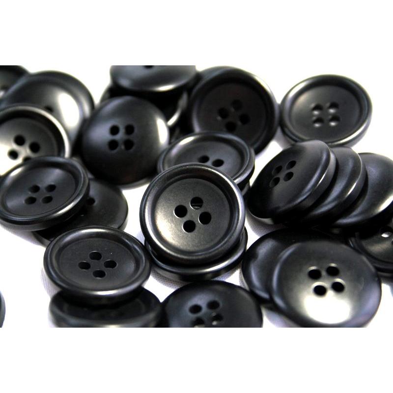 ナットボタン538 COLOR．09ブラック  20mm 紳士服スーツジャケットの前ボタンに |  | 01