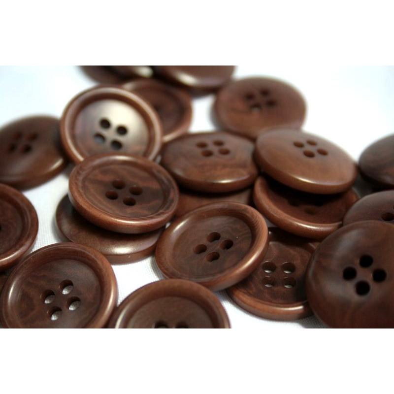 ナットボタン538 COLOR．46ブラウン  20mm 紳士服スーツジャケットの前ボタンに |  | 01