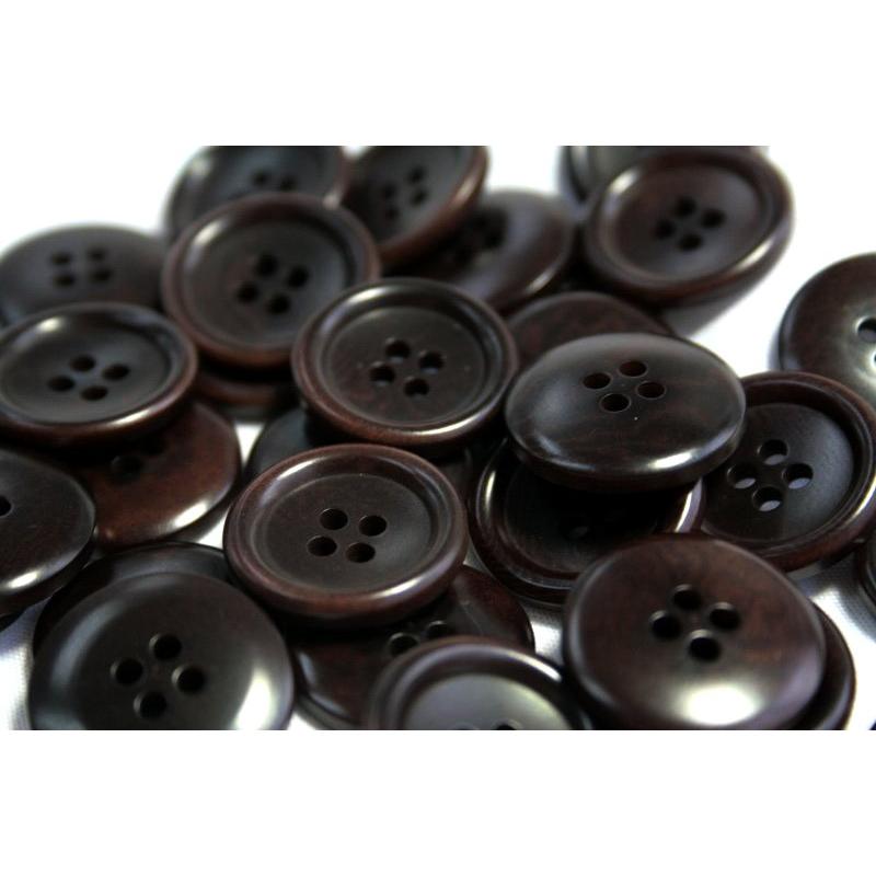 ナットボタン538 COLOR．48ダークブラウン  20mm 紳士服スーツジャケットの前ボタンに |  | 01