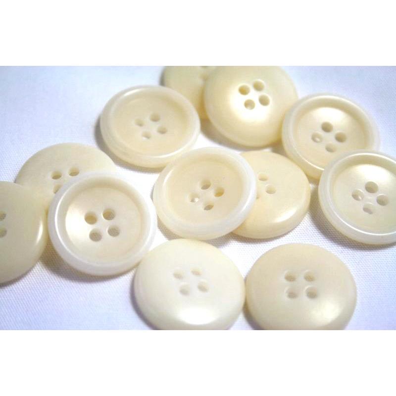 ナットボタン538 COLOR．01ホワイト  18mm 老舗テーラー御用達スーツボタン専門店の高級ボタン |  | 01