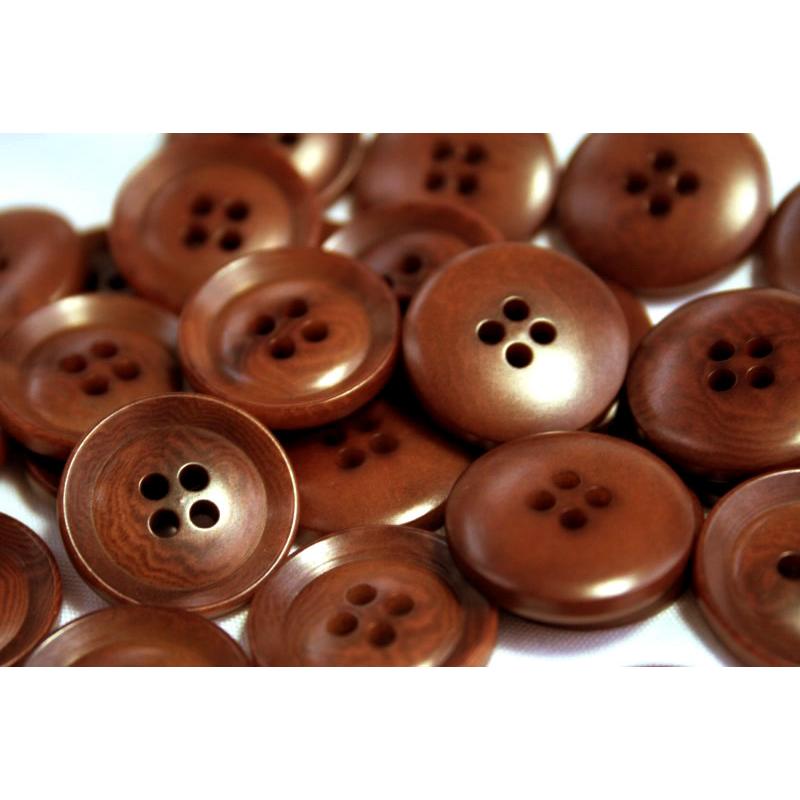 ナットボタン631 COLOR．46ブラウン  20mm 紳士服スーツジャケットの前ボタンに |  | 01