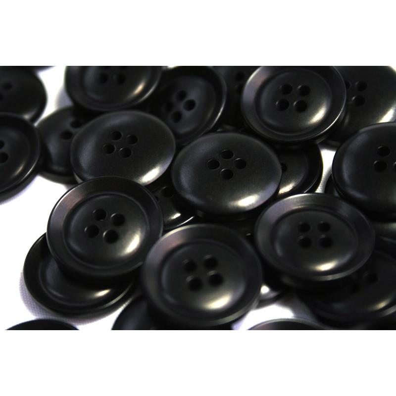 ナットボタン631 COLOR．09ブラック  18mm 老舗テーラー御用達スーツボタン専門店の高級ボタン |  | 01