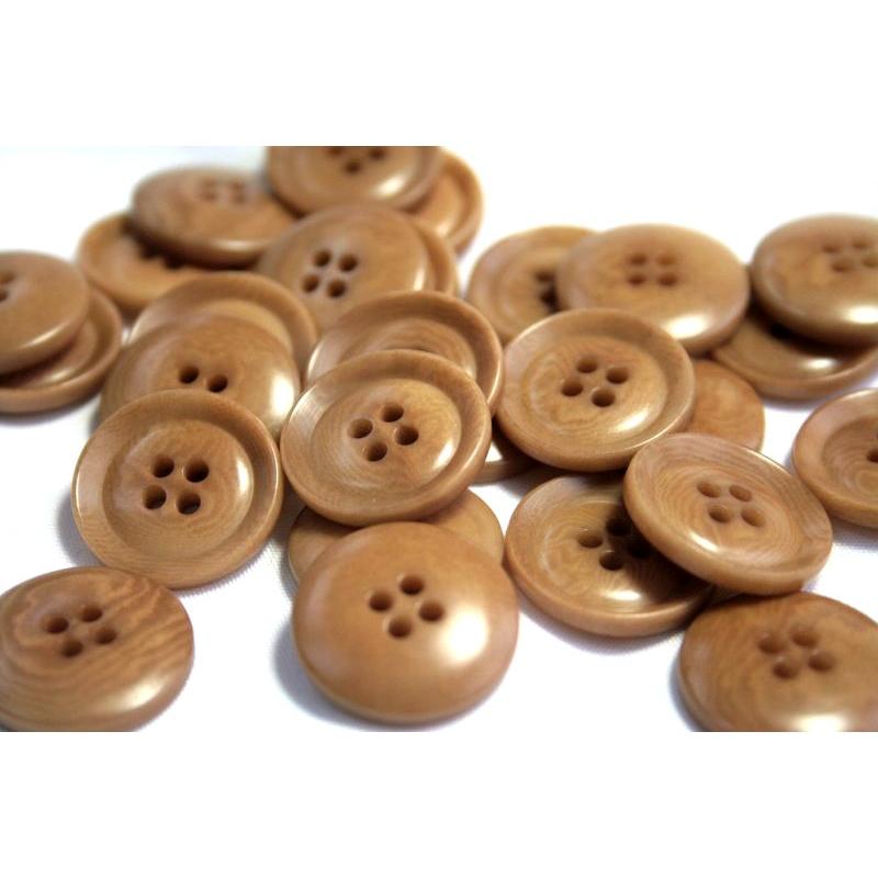ナットボタン631 COLOR．43ライトブラウン  18mm 老舗テーラー御用達スーツボタン専門店の高級ボタン |  | 01