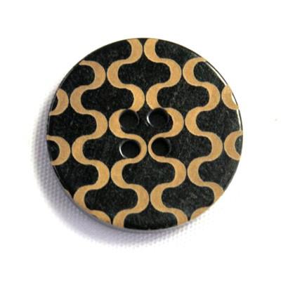 水牛ノルカ COLOR．188 15mm 水牛を削って柄を出した高級ボタン紳士服スーツジャケットの袖口・袖ボタンに | 