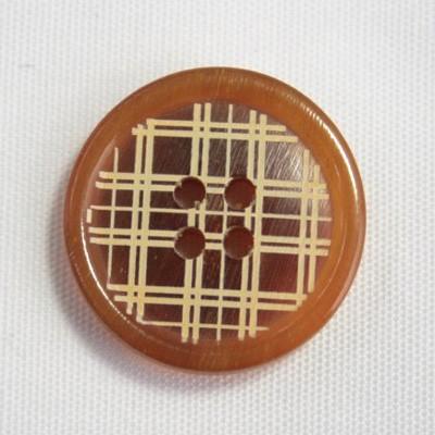 水牛ノルカ COLOR．129L 15mm 水牛を削って柄を出した高級ボタン紳士服スーツジャケットの袖口・袖ボタンに | 