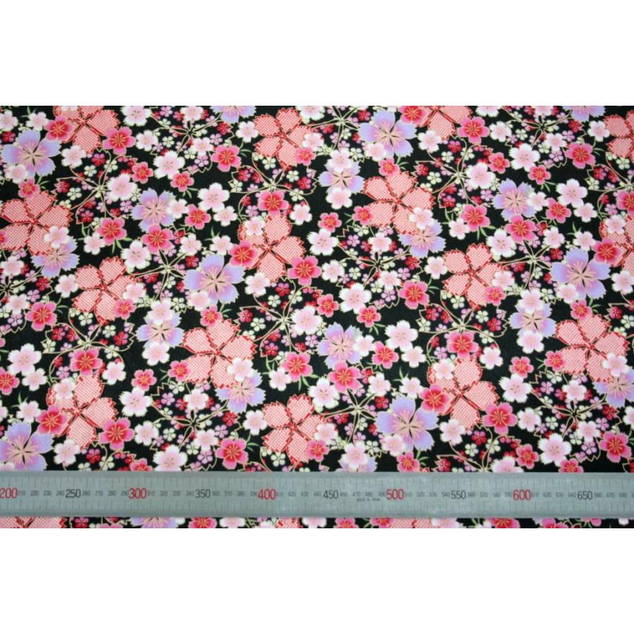 9101和柄プリント裏地color.4 花鳥風月シリーズ・桜 | 