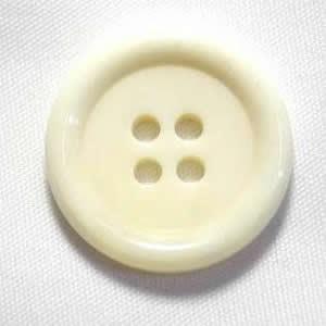 水牛ボタンK-150 COLOR．W  ホワイト25mm T93973  コートボタンの取替 老舗テーラー御用達スーツボタン専門店の高級ボタン | 