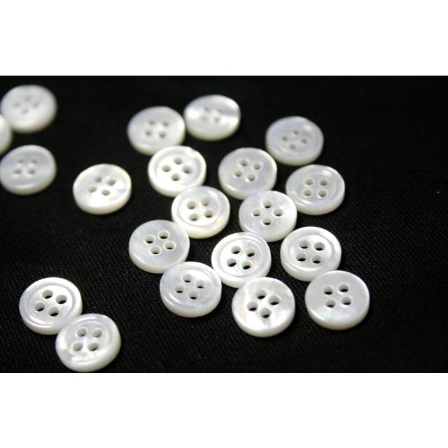白蝶貝ボタン 9mm単品 シェルボタン |  | 01